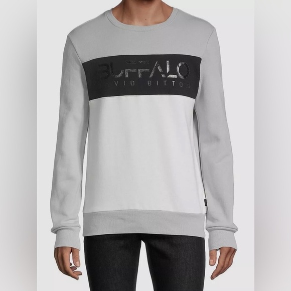 Men’s BUFFALO Color Blocked Graphic Crewneck Sweater - Picture 3 of 9